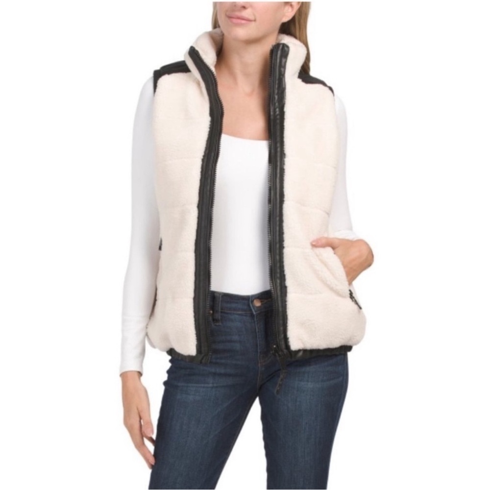 Rebecca Minkoff Cream and Black Vest NWOT